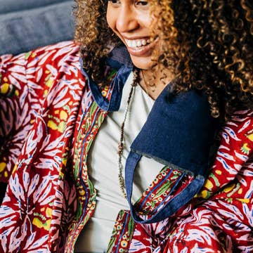 Patchwork Flaxseed Neck Wrap (16&quot; L x 6&quot; W)