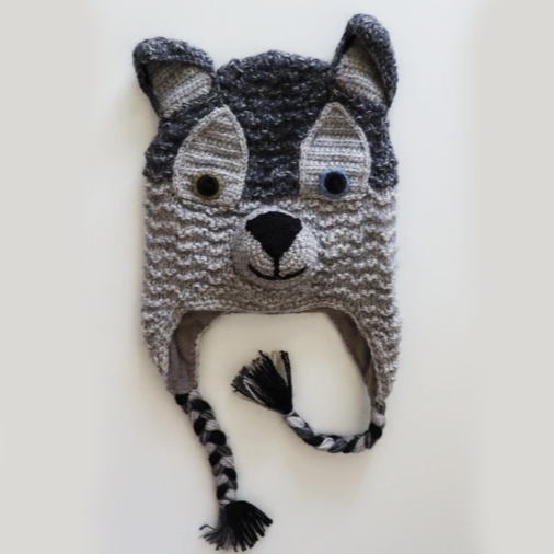 Adult Fleece-Lined Alpaca Blend Animal Hat