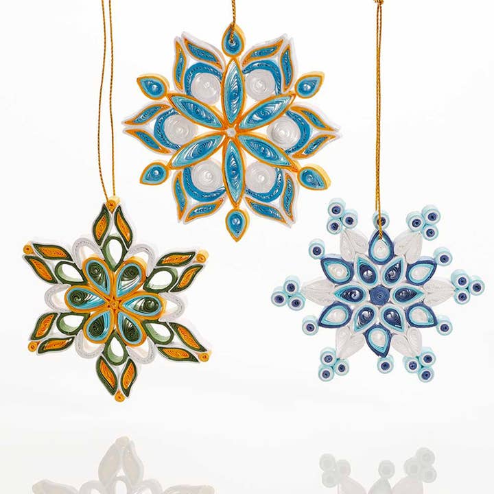 Quilled Snowflake Ornament - Assorted