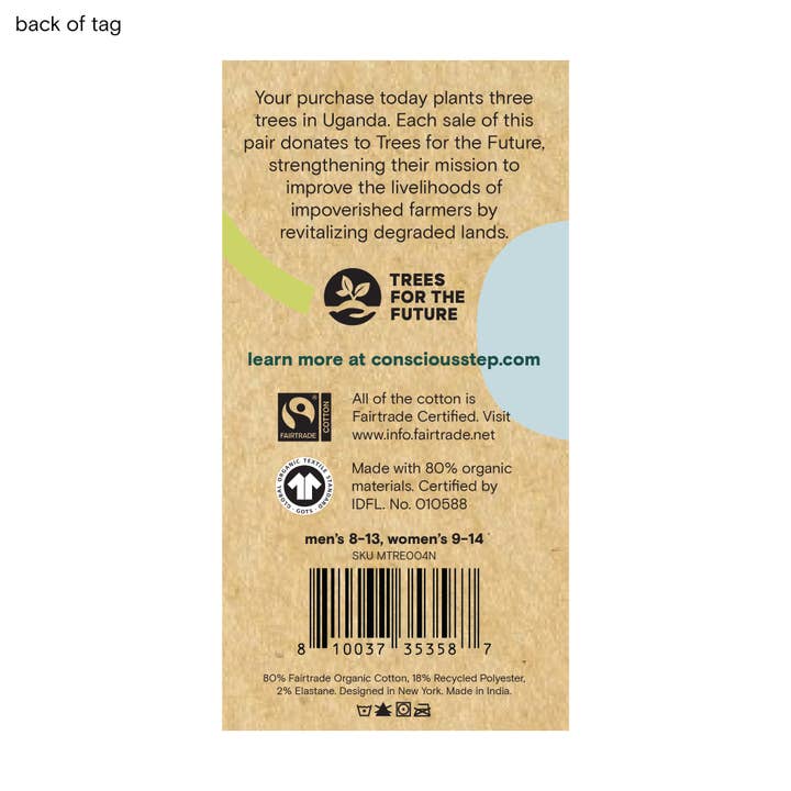 Black Plant Trees Socks