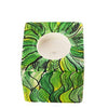 Green Leaf Kisii Stone Cube Candleholder