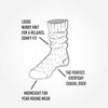 Heathered Ragg Organic Cotton Socks - Purple, Medium (9-11)
