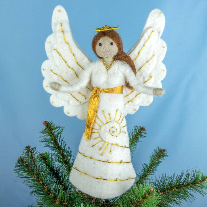 Angel Felt Tree Topper (11&quot; H)