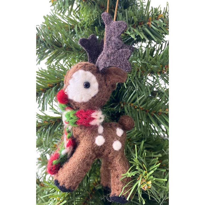 Felt Reindeer Ornament