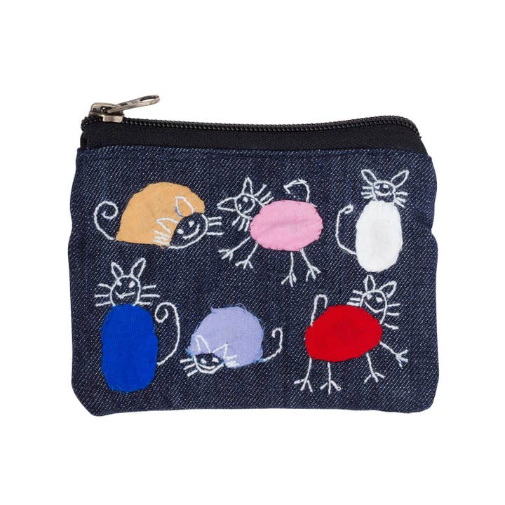 Cats Coin Purse (3" Sq)