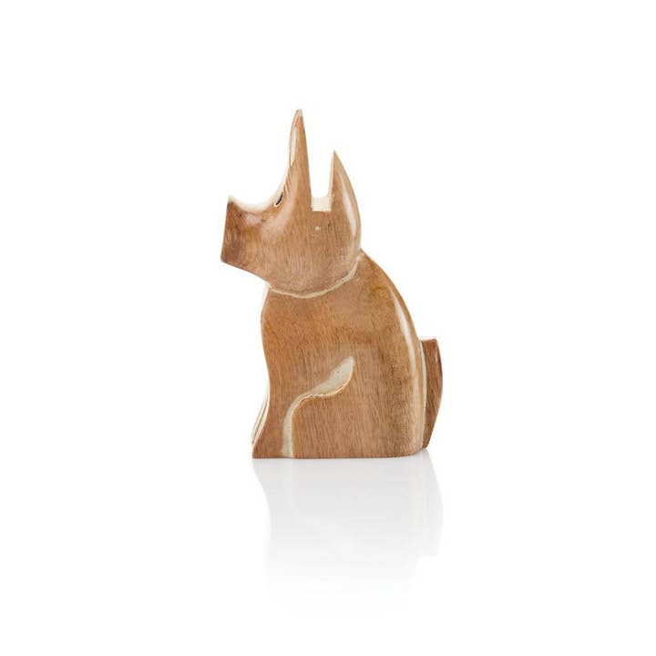 Mango Wood Dog Eyeglass Holder