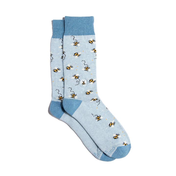 Blue Protect Bees Socks, Small