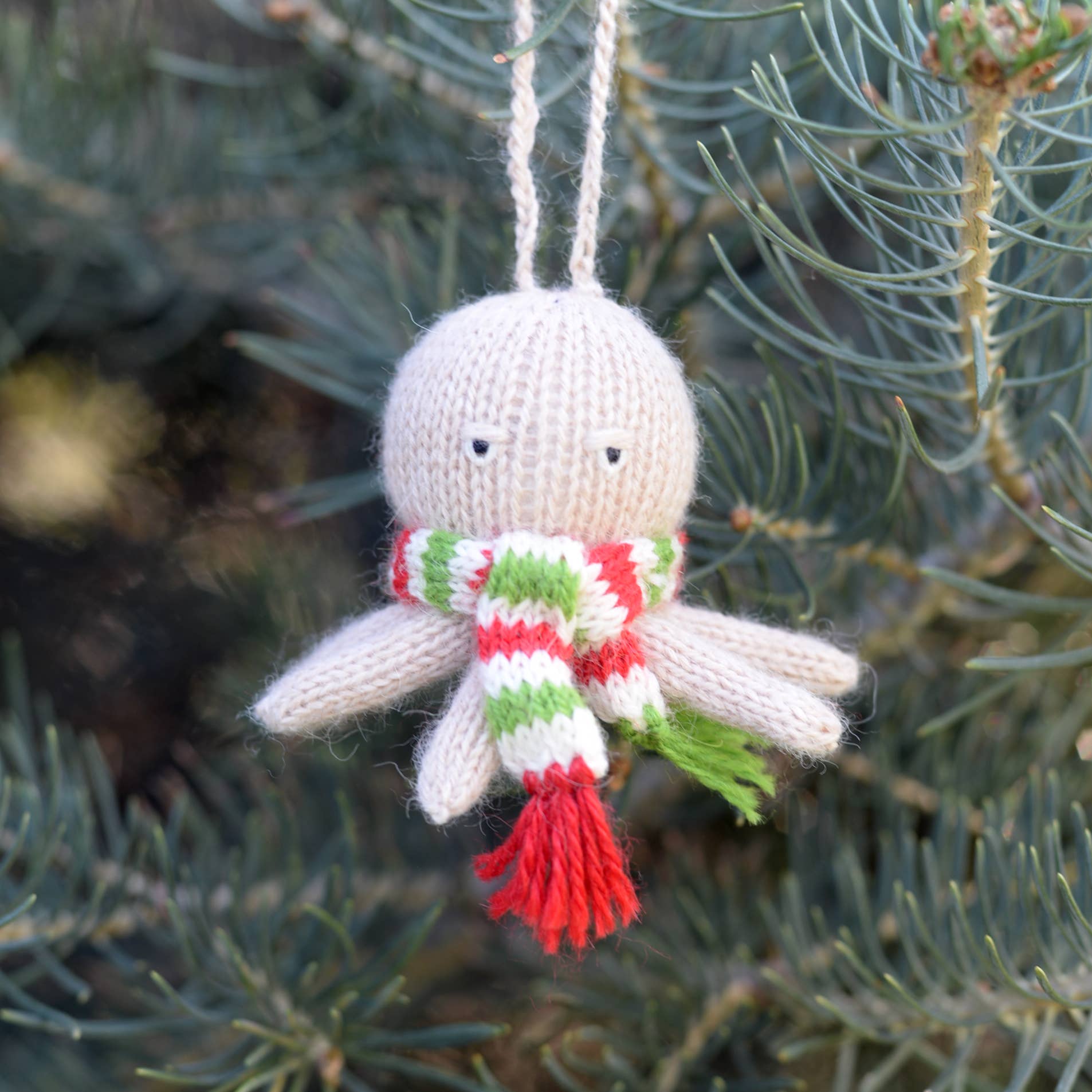 Handmade Octopus Knit Ornament – Fair Trade