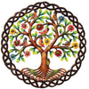 Painted Cutmetal Rooted Tree of Life Braid Wall Hanging (24&quot;)