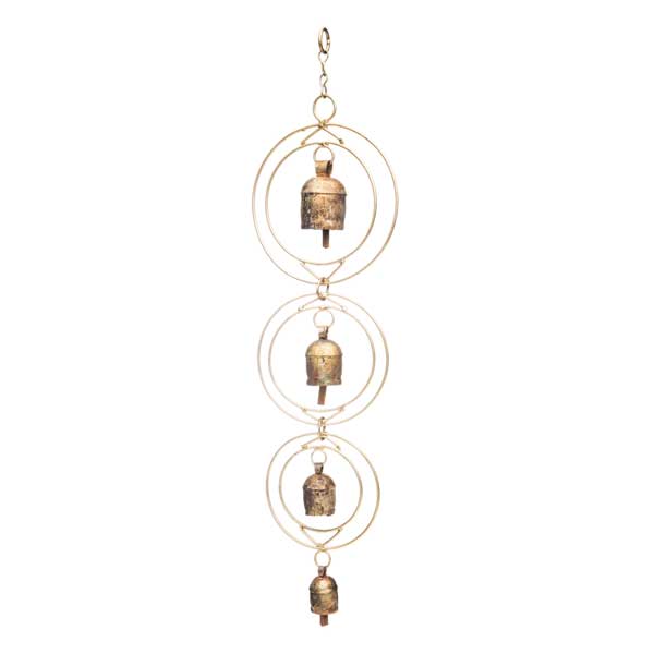 4-Bell Loop Brass & Iron Chime