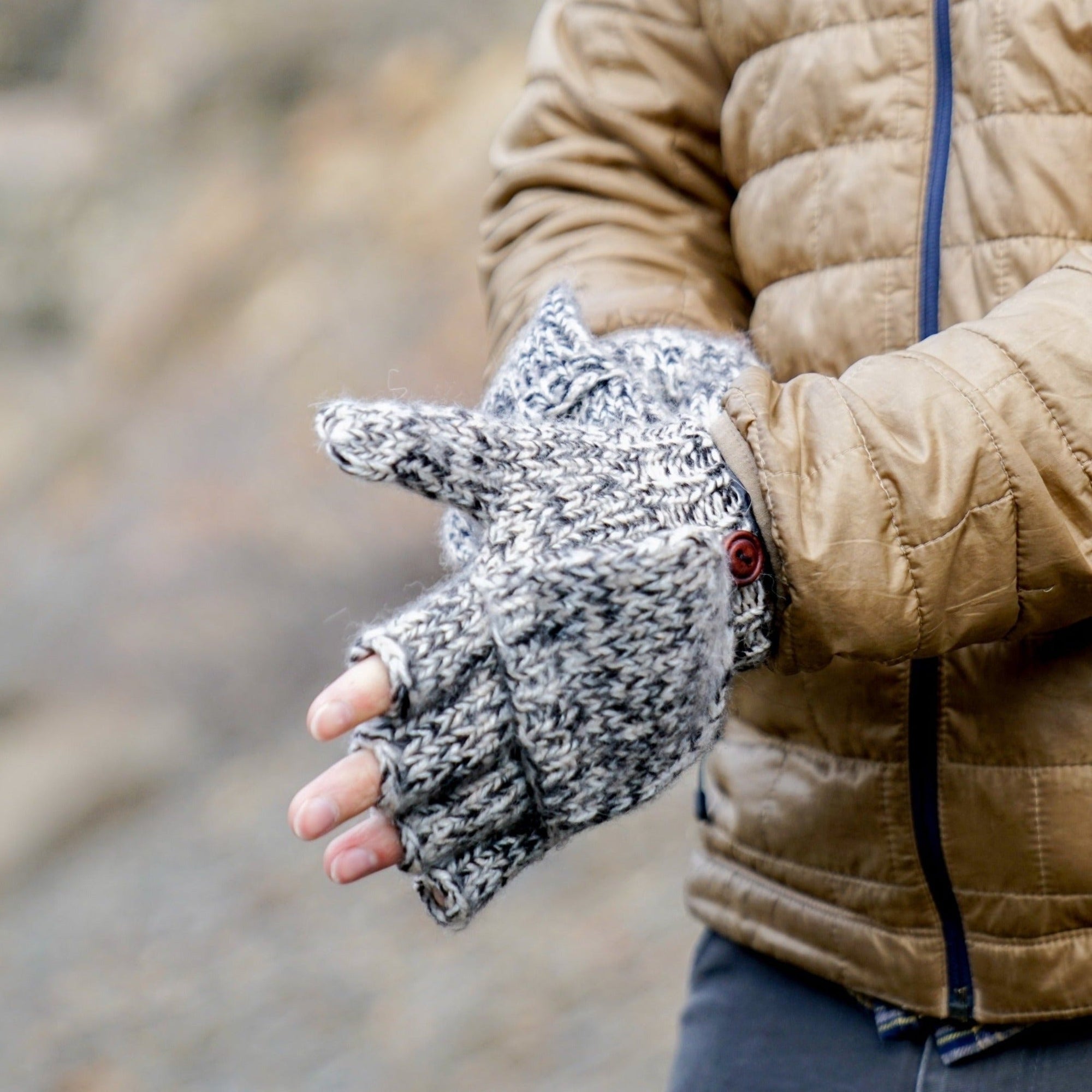 Blended Alpaca/Acrylic Glittens