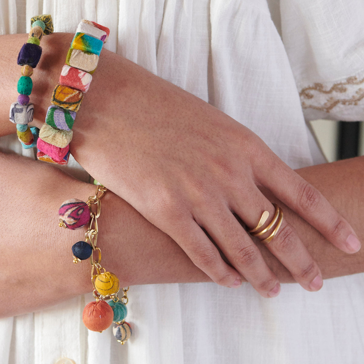 Gold Coiled Wrap Ring