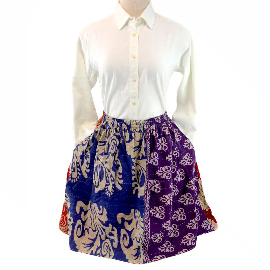 Kantha Pocket Skirt