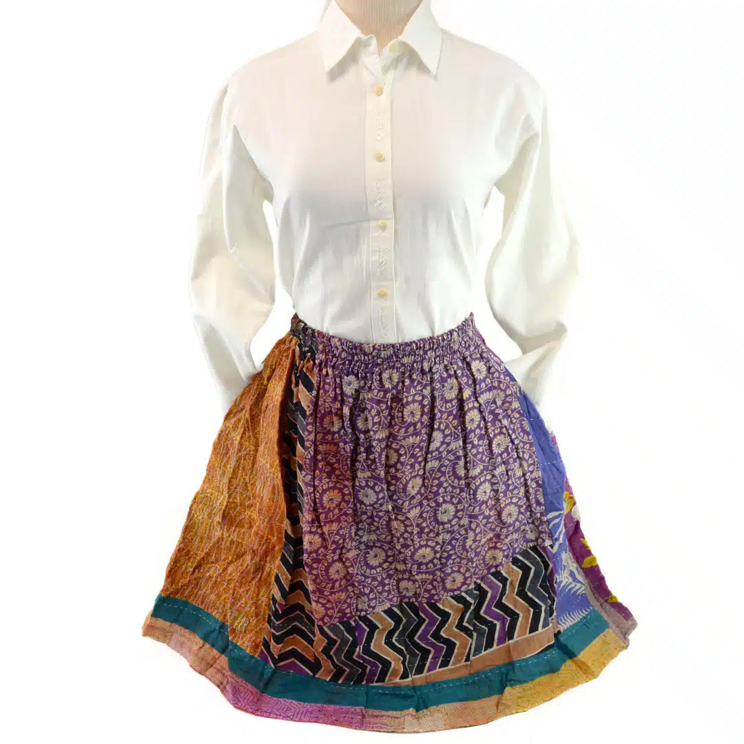 Kantha Pocket Skirt