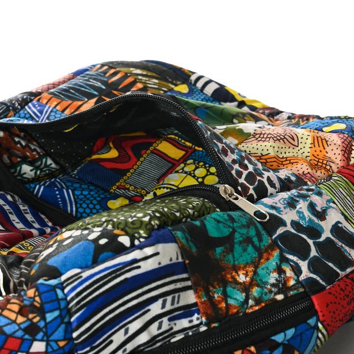 Patchwork Cotton Backpack - Assorted