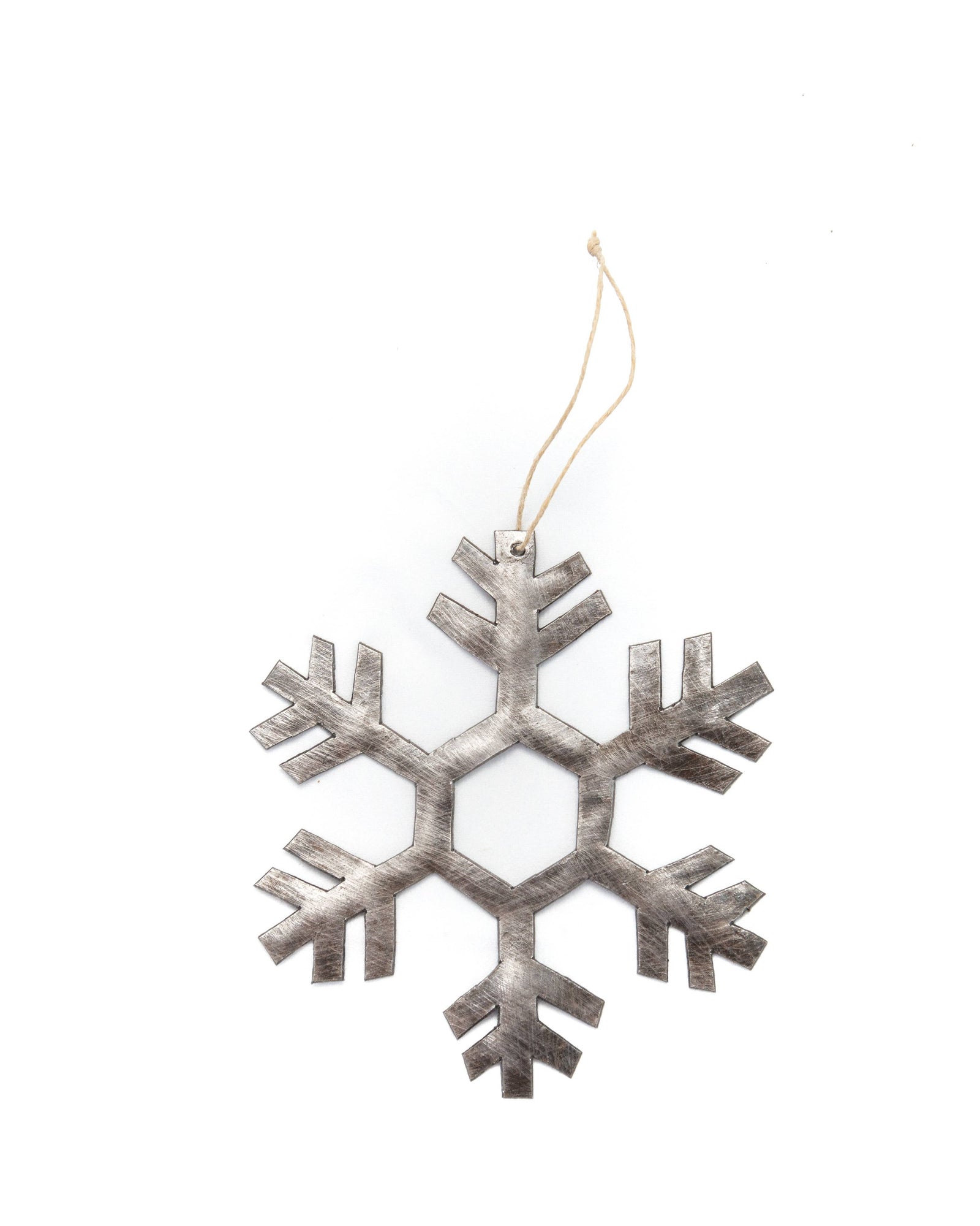 Snowflake Cut Metal Ornament