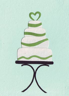 This Wedding Takes the Cake Recycled Paper Card