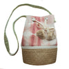 Seagrass and Cotton Bucket Bag