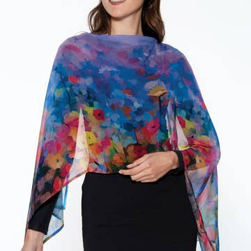 Purple Aloka Cupro Scarf