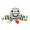 Black/White Octopus Crochet Cotton Rattle