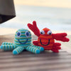 Green Octopus Crochet Cotton Rattle