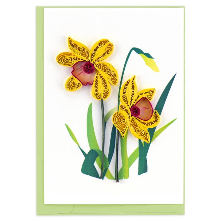 Quilled Daffodil Gift Enclosure