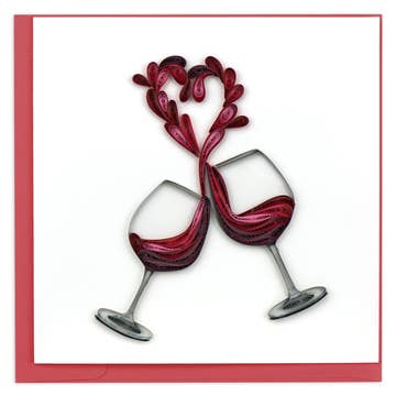 A Toast to Love Quilled Card