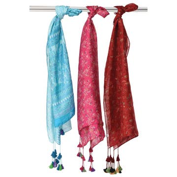 Recycled Silk Sari Scarf