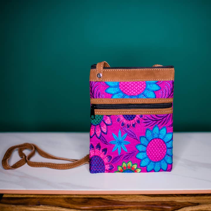 Fiesta Embroidered Passport Bag