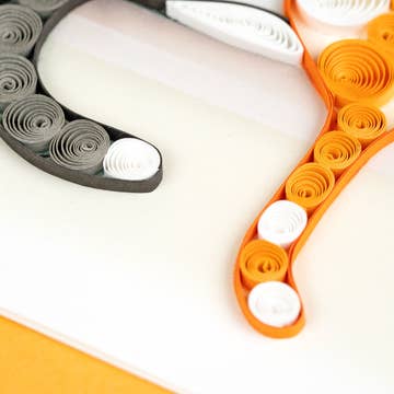 Quilled Two Cats Card