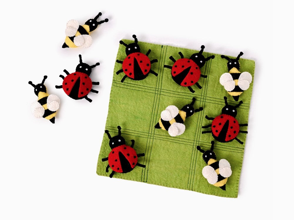 Felt Tic-Tac-Toe Game - Insects