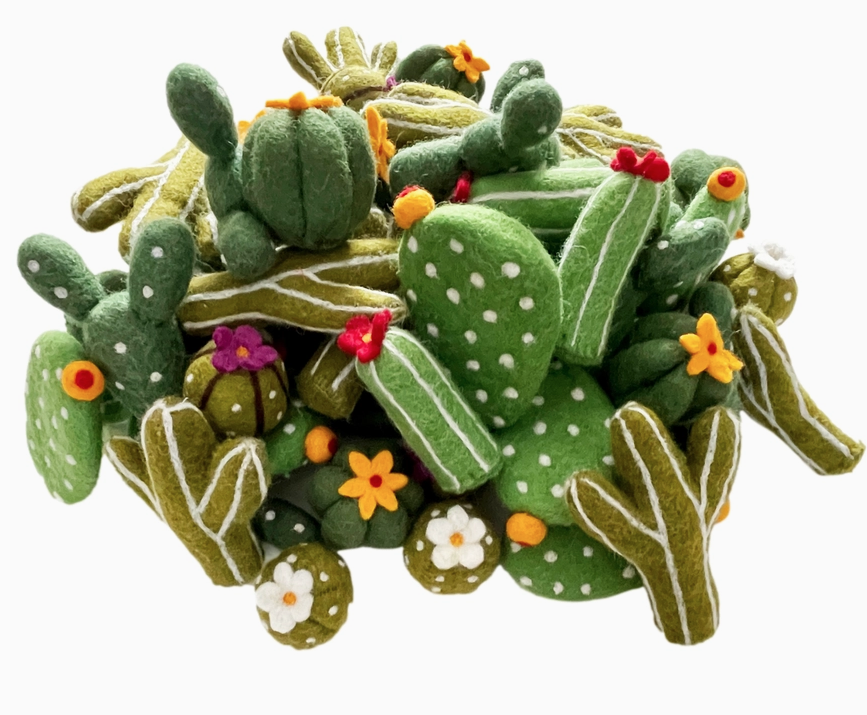 Assorted Succulents Wool Cat Toy