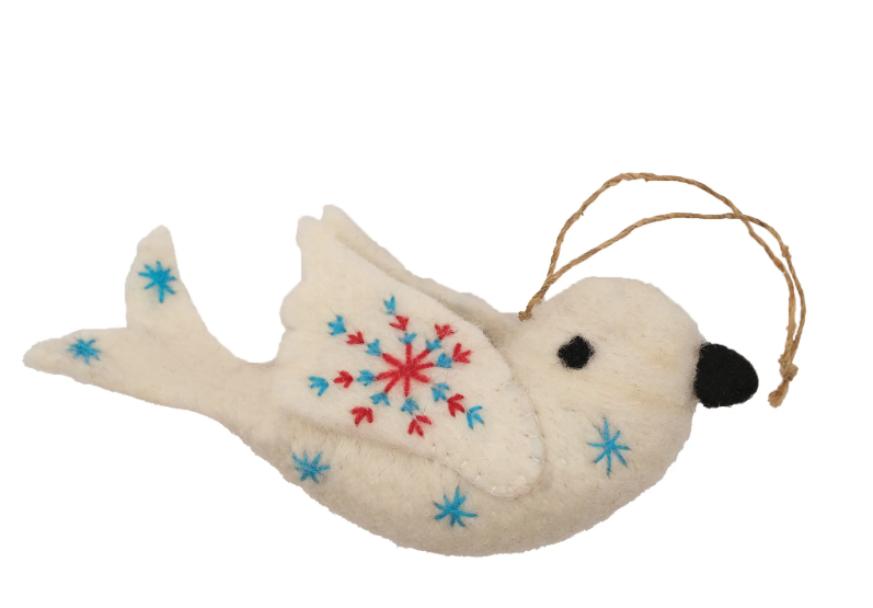 Felt Dove Ornament