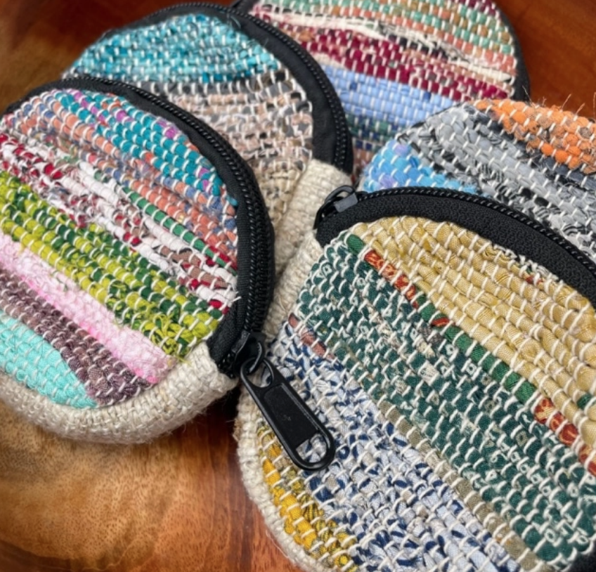 Recycled Silk Sari Coin Purse - Assorted