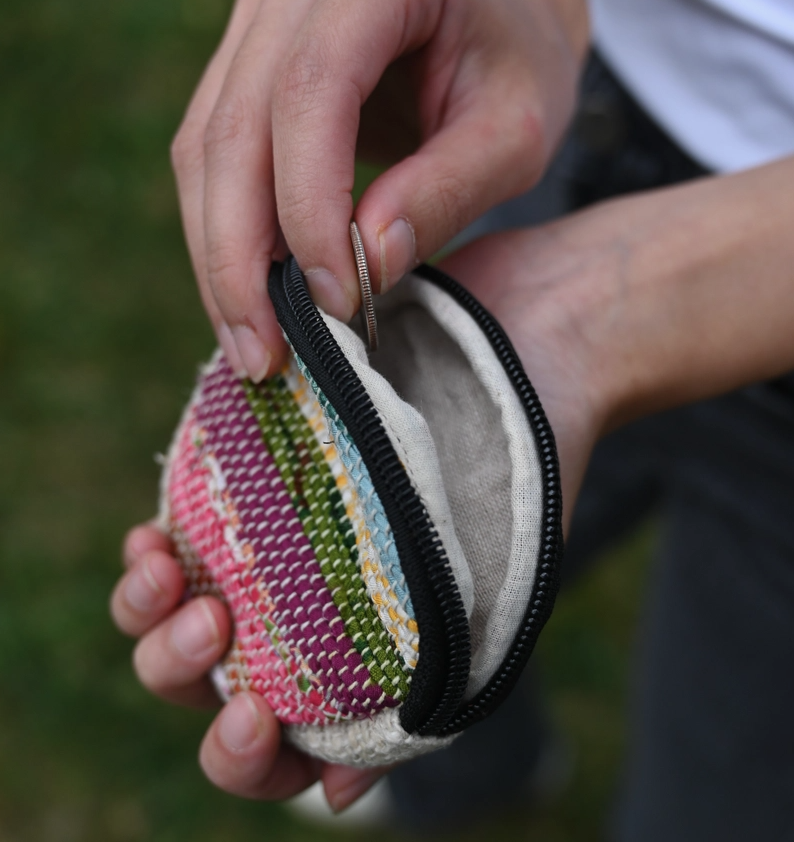 Recycled Silk Sari Coin Purse - Assorted
