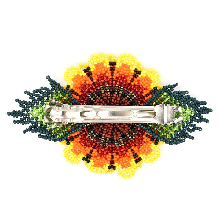 Floral Beaded Hairclip - Assorted