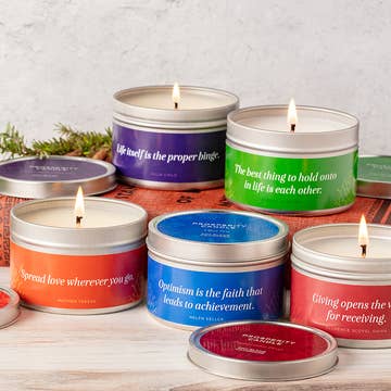 Holiday Candle Tin 4oz - Assorted