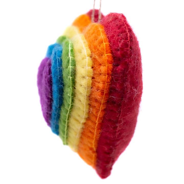 Love Burst Handmade Felt Ornament