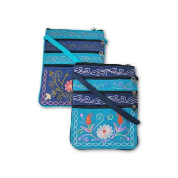 Jari Embroidered Passport Bag