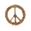 Coral Layered Peace Wreath