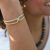 Brass Knotted Cuff Bracelet