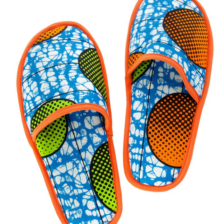 Ankara Cloth Slipper, Large - Assorted