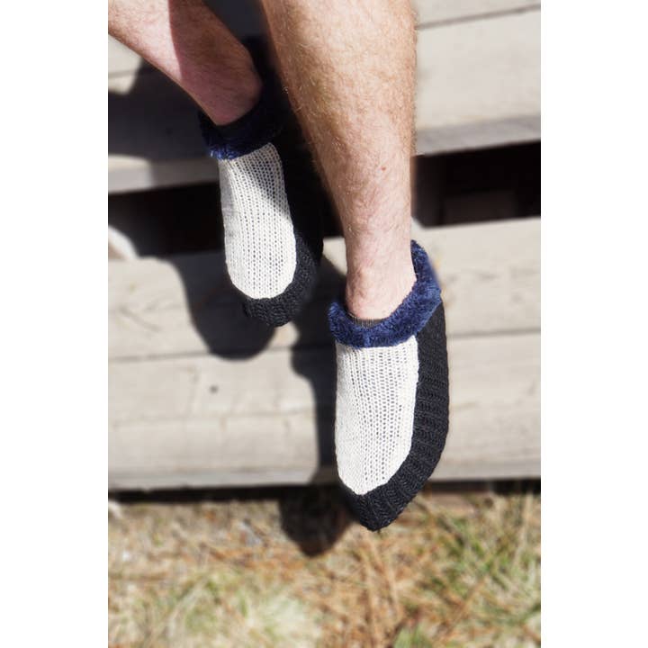 Polar Fleece Lining Wool Slippers