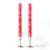 Whimsy Christmas Handpainted Taper Candle - Set of 2