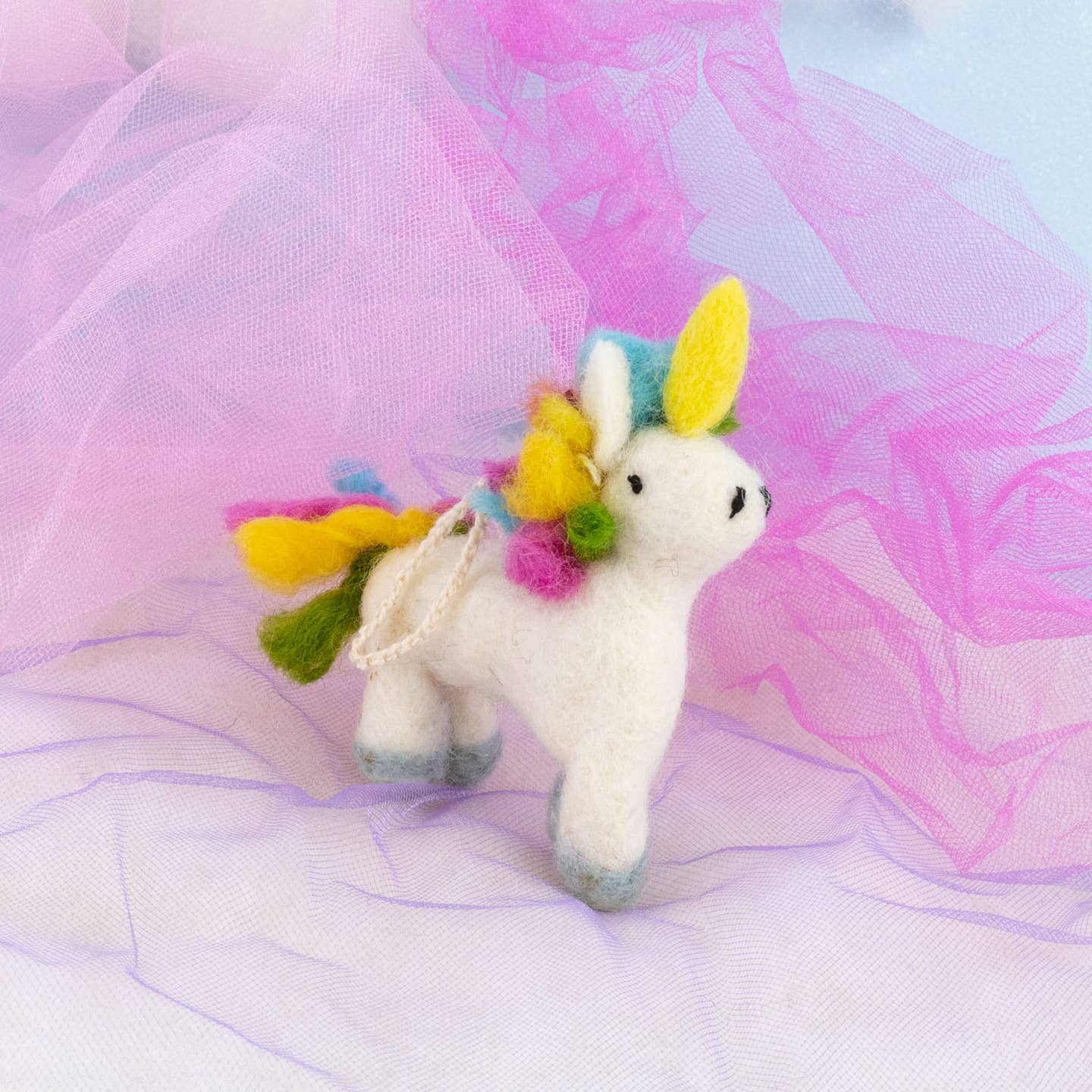 Rainbow Unicorn Felt Ornament