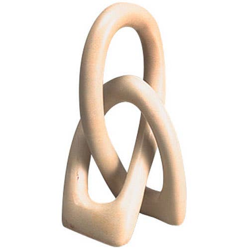Kisii Stone Love Knot Sculpture (6" H)