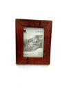 Striped Natural Mahogany Frame (2.5&quot; x 3.5&quot;)