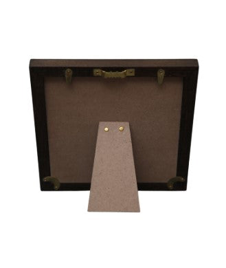 Striped Dark Red Oak Frame (6" x 6")