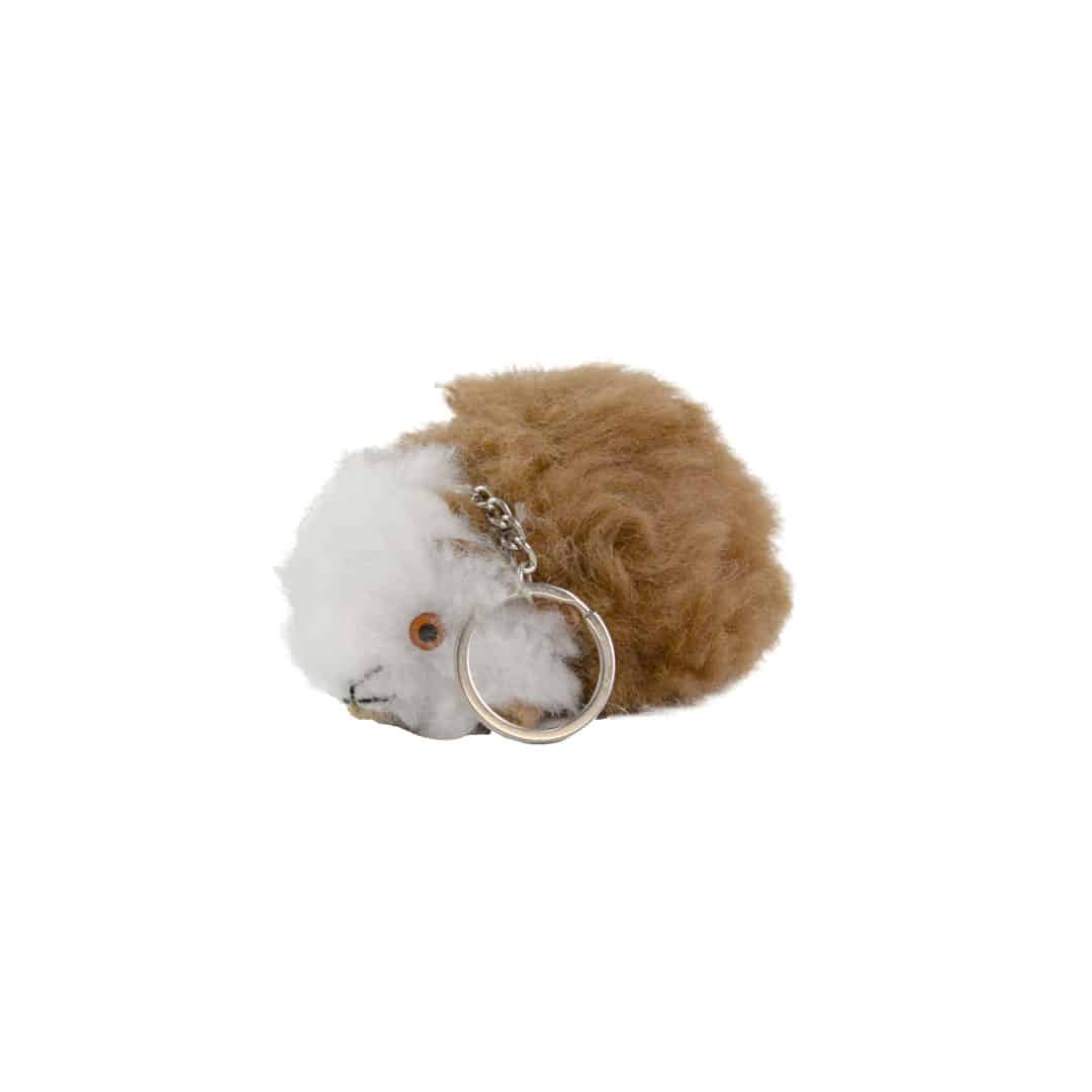 Alpaca Guinea Pig Keychain