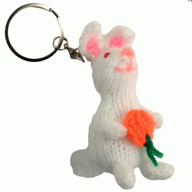 Handknit Animal Keychain